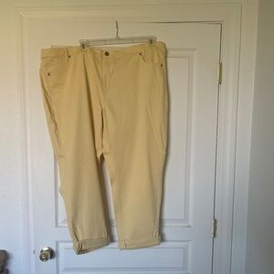New JJill yellow jeans